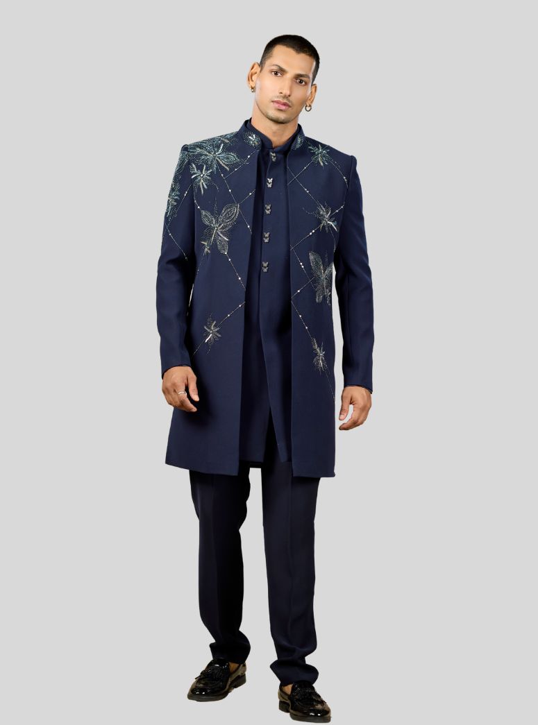DEEP BLUE MIDNIGHT GLAM INDOWESTERN 